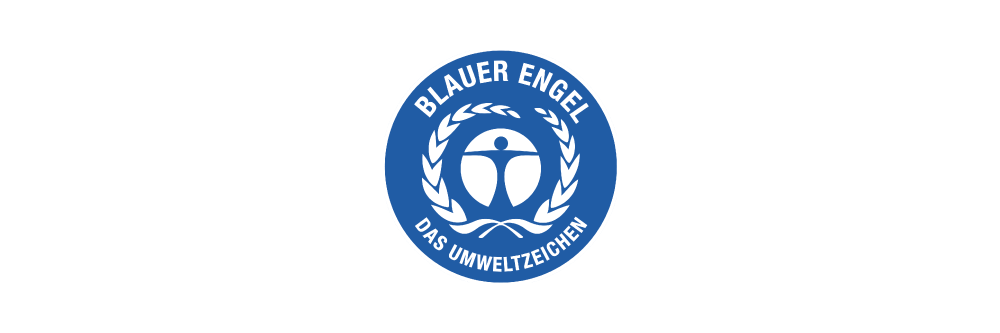 Logo of the Blue Angel ecolabel. The logo is intentionally designed to correspond to the logo of the United Nations Environment Programme. This reflects the aim of the German government to embed the UNEP goals in Germany. (Image published under a <a href="https://creativecommons.org/licenses/by-sa/4.0/deed.de">CC-BY-SA-4.0</a> license.)