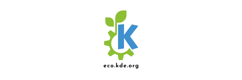 Logo of the KDE Eco initiative. (Image from KDE published under a <a href="https://spdx.org/licenses/CC-BY-SA-4.0.html">CC-BY-SA-4.0</a> license. Design by Lana Lutz.)